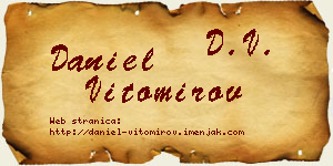 Daniel Vitomirov vizit kartica